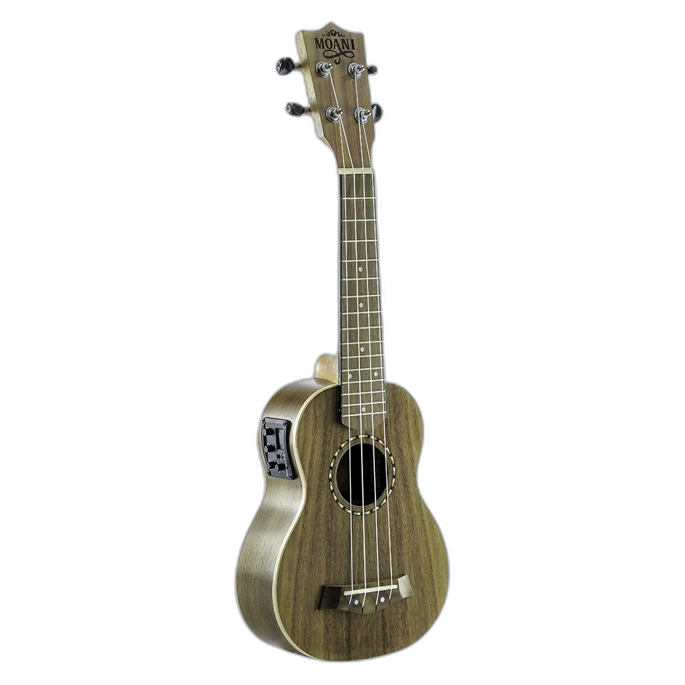 Ukulele Moani WAIKIKI Soprano 21'' Koa Eletro Bag UKBG12-21