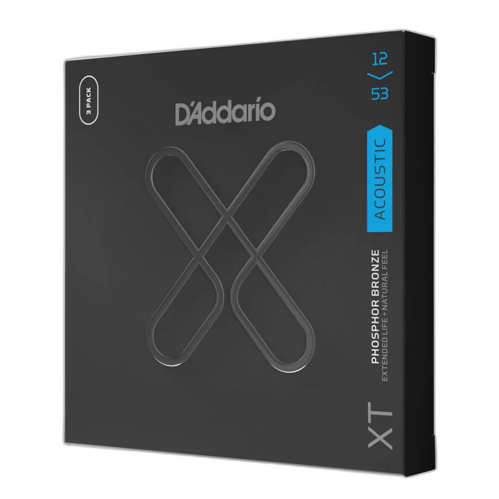 Encordoamento Violão Aço Revestido 12 (3 Jogos) D Addario XT