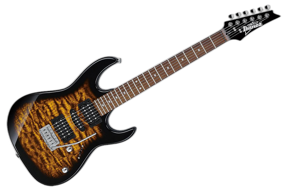 Guitarra 6C RG GIO Sunburst Ibanez RG Series GRX70QA-SB