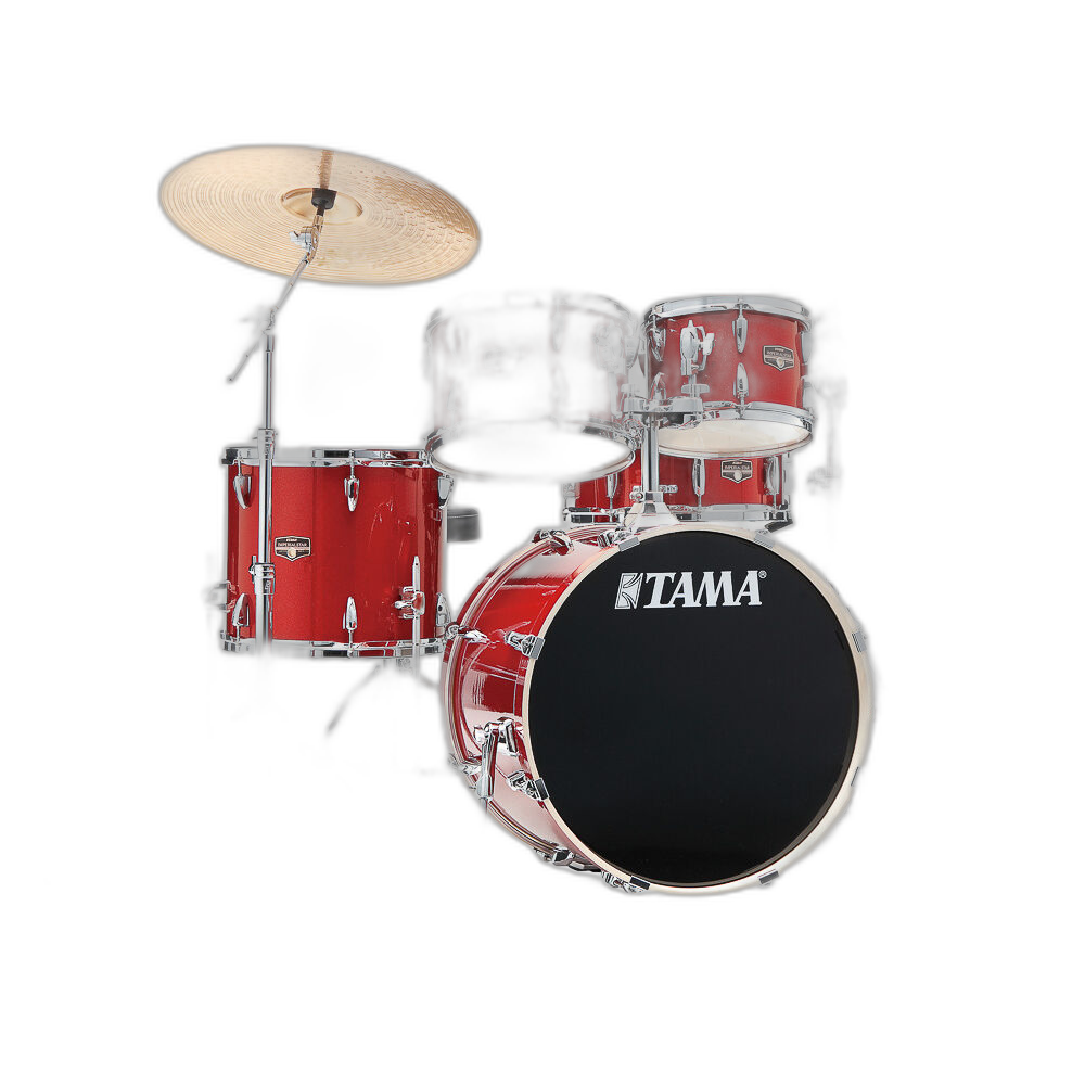 Bateria Completa (5 tambores) Bumbo 2 (Vermelho BRM) Tama Imperialstar IP5H6W-BRM
