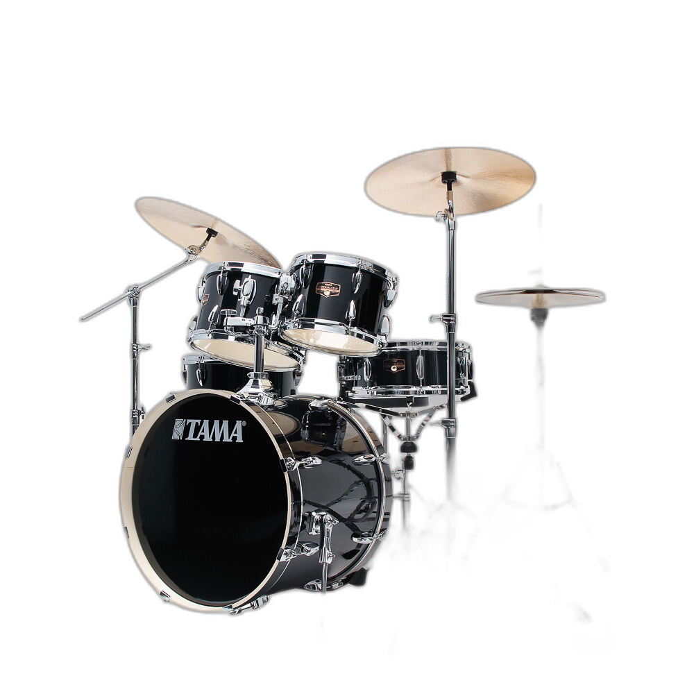 Bateria Completa (5 tambores) Bumbo 2 (Preta HBK) Tama Imperialstar IP5H6W-HBK