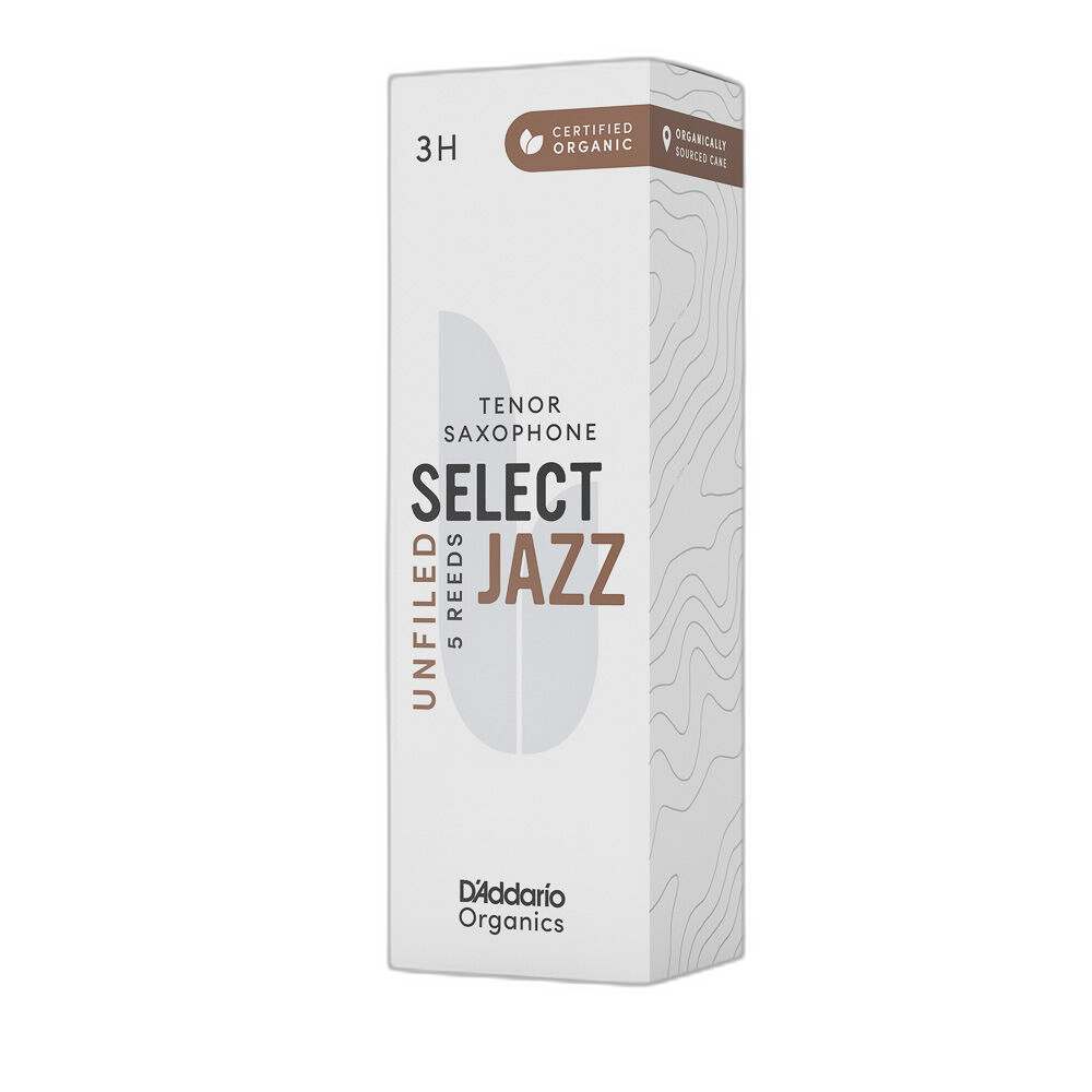 Palheta Sax Tenor 3H (5 Peças) DAddario Organic Select Jazz