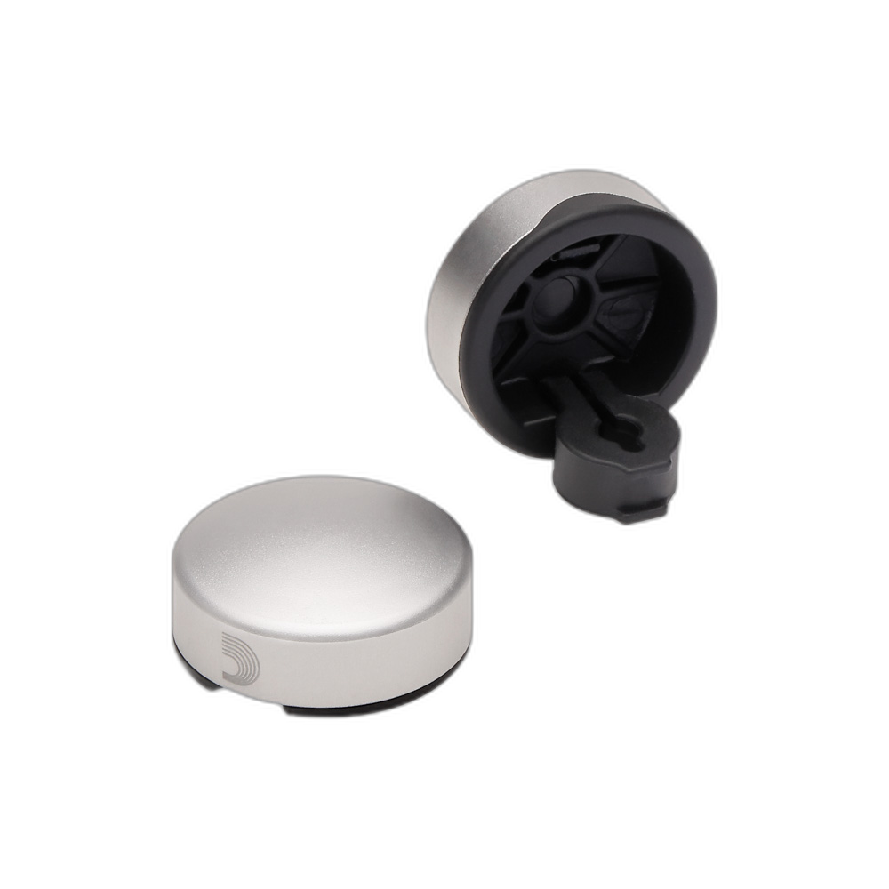 Kit 2 botões D Addario prata pedais e Pedaleira PW-FST-02S