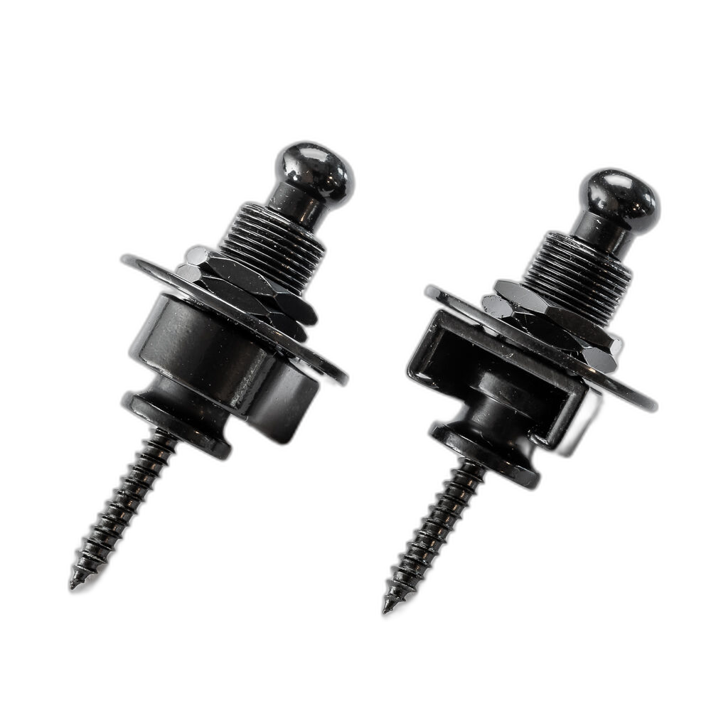 Trava para Correias de Instrumentos Spirit H5150-40 Par de Straplocks Pretos para Guitarras e Violões