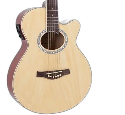 Kit Violão Giannini Folk Eletroacústico Aço Gsf1r  Natural