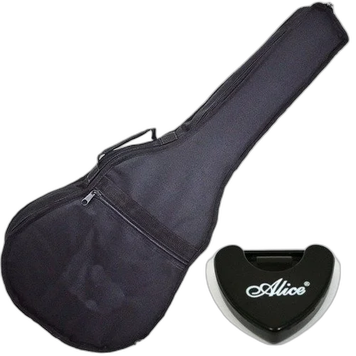 Kit Capa Violão Folk Nylon 600 Acolchoada C/ Porta Palhetas
