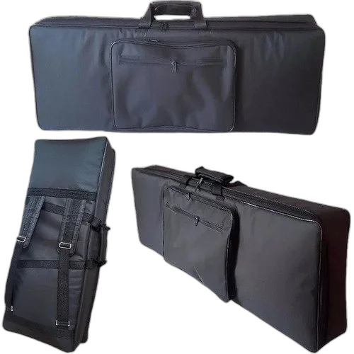 Capa Master Luxo Para Teclado 5/8 Acolchoada Nylon Preto
