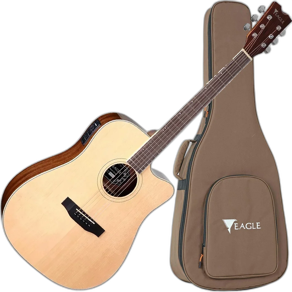 Violão Eletroacústico Fishman Eagle Emd370 CE NT + Estojo