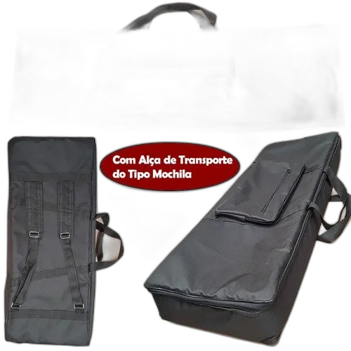 Capa Para Teclado Roland Juno Di Master Luxo Preto C/ Alça