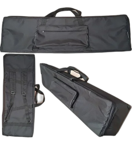 Capa Bag Para Teclado Casio Mzx300 Nylon Master Luxo Preto