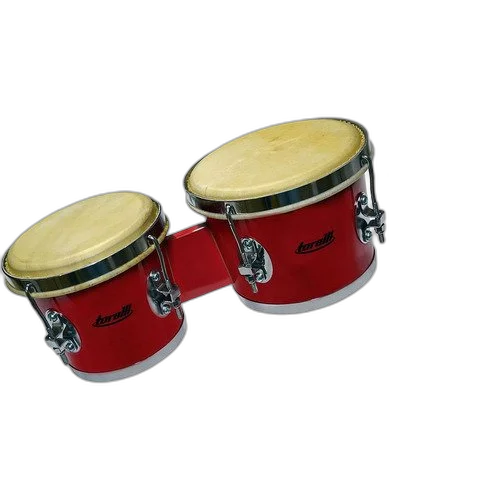 Kit Bongô Vermelho Torelli Tb010 6x7 Com Pedestal E Capa