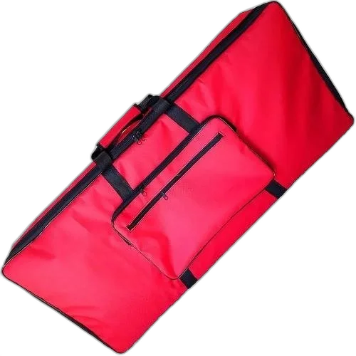 Kit Capa Acolchoada C/ Acessórios Para Teclado 5/8 Vermelha