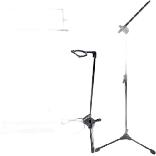 Suporte Violão + Estante Partitura + Pedestal De Microfone