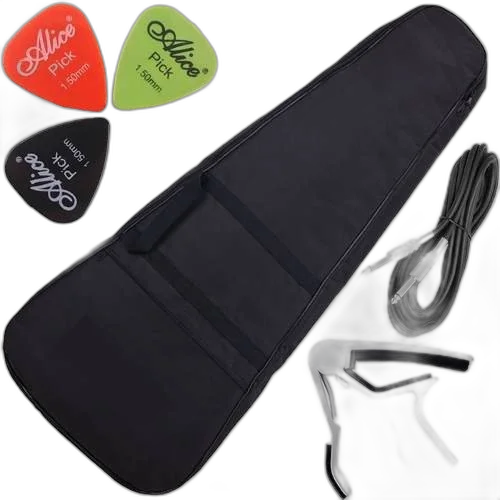 Kit Capa Violão Folk Acolchoada C/ Acessórios Frete Grátis