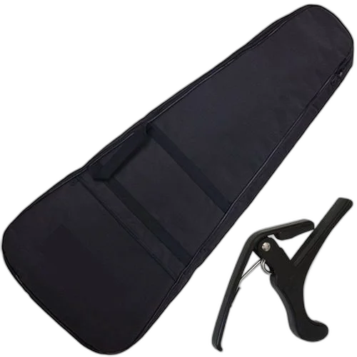 Kit Capa Bag Para Violão Clássico Acolchoada C/ Capotraste