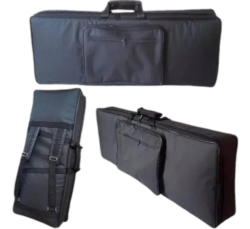 Capa Para Teclado Yamaha Psr-e443 Master Luxo Nylon Preto