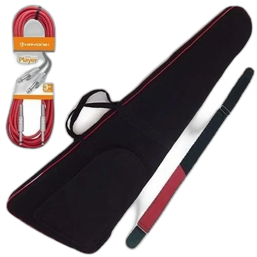 Kit Capa Bag P/ Contrabaixo Master Luxo + Correia Cabo P10 /