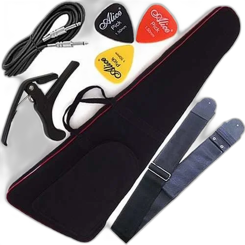 Kit Capa Contrabaixo Acolchoada Master Luxo C/ Acessórios