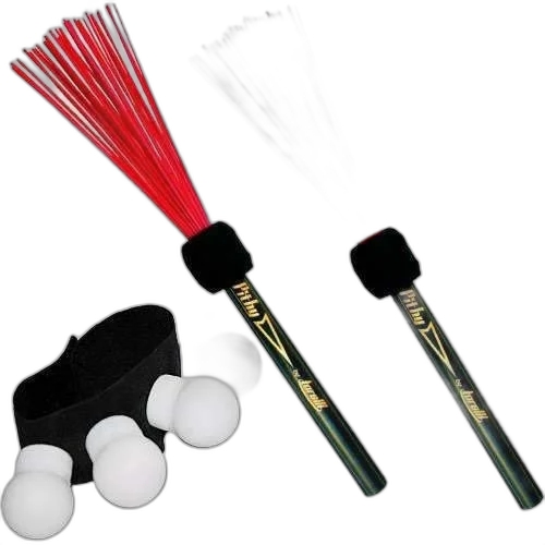 Kit 2 Vassourinhas Torelli Cajon Nylon Tv087 + Canela Shaker