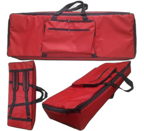 Capa Bag Para Teclado Roland Go Piano Master Luxo Vermelho