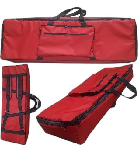 Capa Bag Para Piano Roland Fp30 Master Luxo Nylon Vermelho