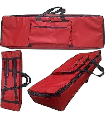 Capa Bag Master Luxo Para Teclado Yamaha Cp5 Nylon Vermelho
