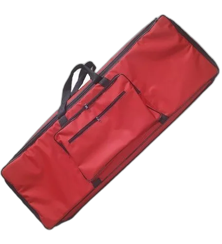 Capa Bag Master Luxo Para Teclado Alesis V61 Nylon Vermelho