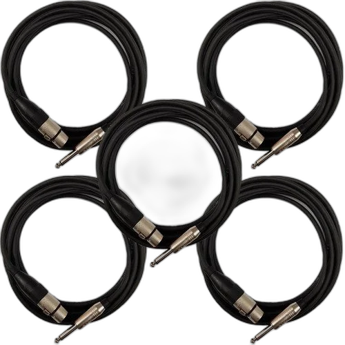 5 Cabos Balanceado Santo Angelo Xlr F P10 Mono Sa2x 10 Mts