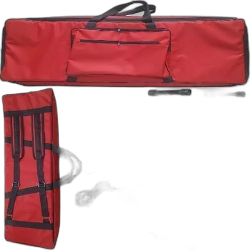 Kit Capa Master Luxo Acolchoada Para Teclado 5/8 Vermelho