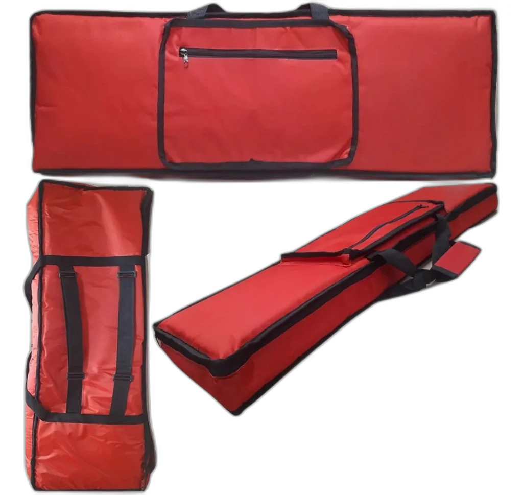Capa Piano Kurzweil Sp2x Master Luxo Vermelha + Cobertura