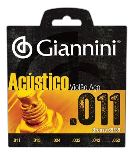 Kit Encordoamento 0.11 Giannini + Capotraste + Afinador