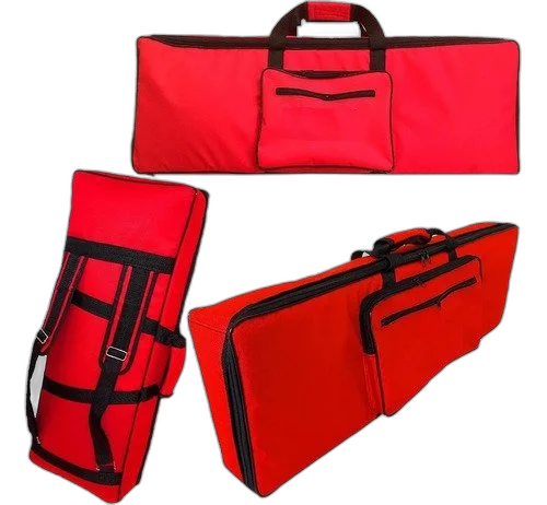 Capa Master Luxo Para Piano Digital Yamaha Dgx230 Vermelho