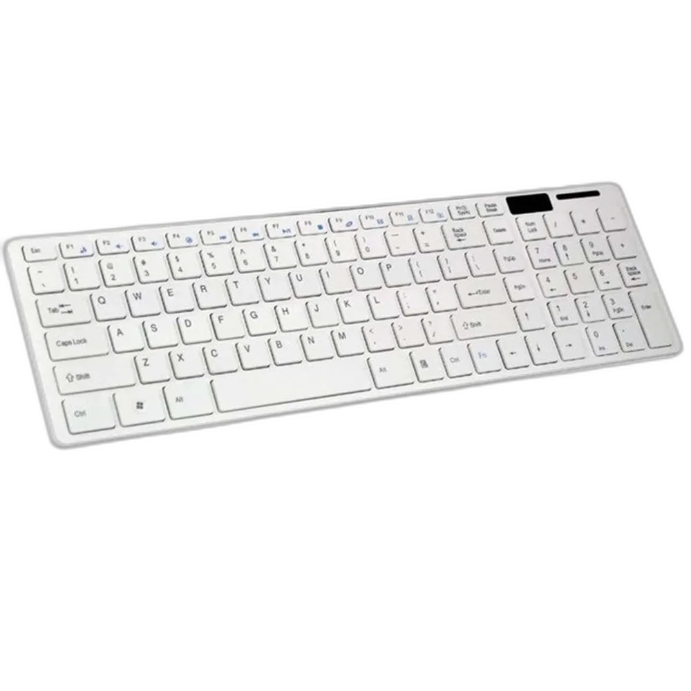 Kit Teclado + Mouse Wireless S/fio Ultra Slim 2.4 Ghz Branco