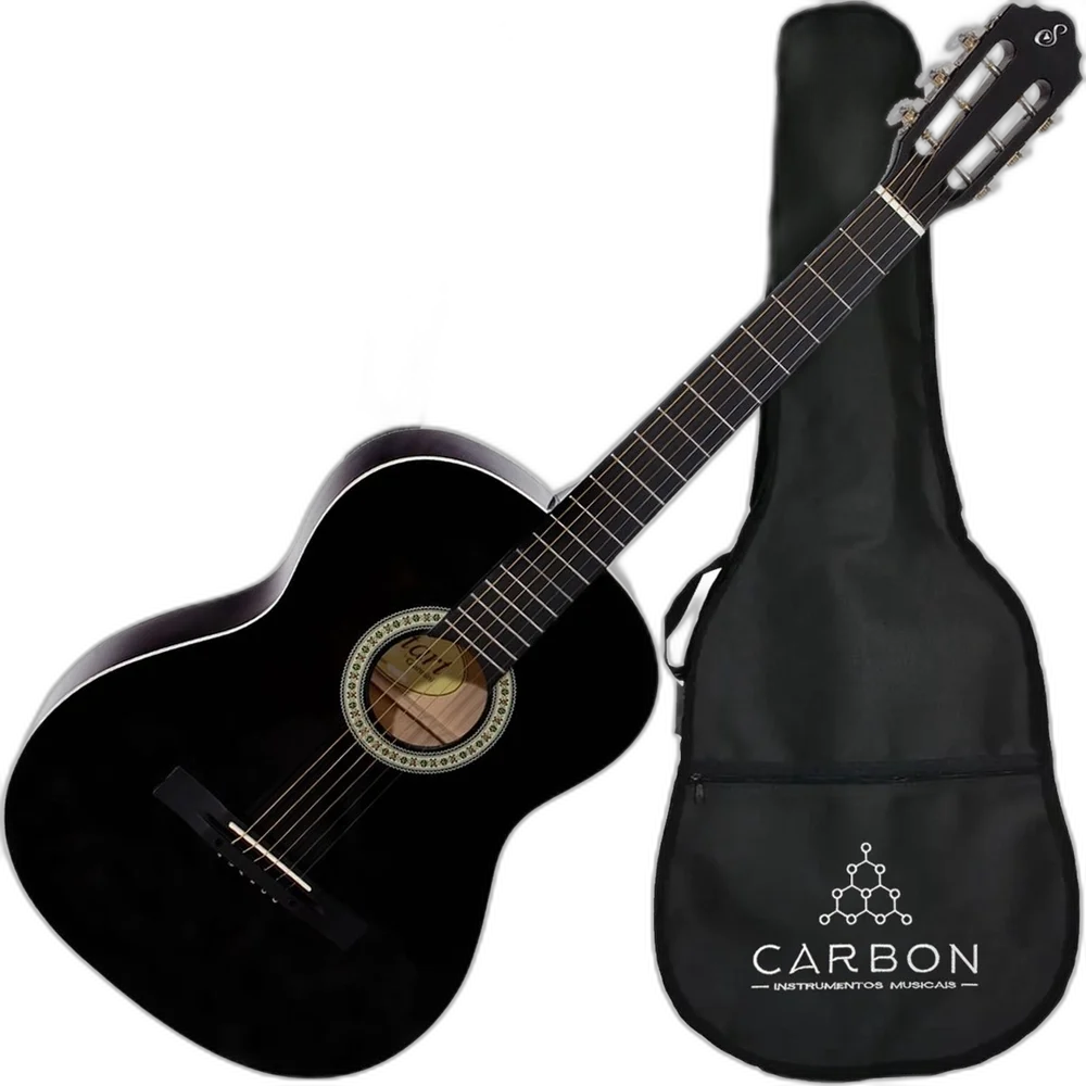 Kit Violão Estudante Completo Acústico Aço S14 Giannini Bk