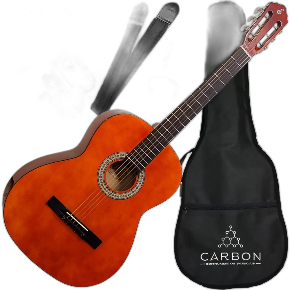 Kit Violão Acústico Aço Estudo S14 Giannini Natural Com Capa