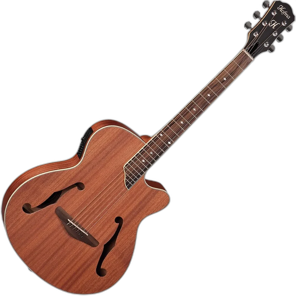 Violão Elétrico Mini Jumbo Aço Hofma Hmf240 Satin Natural