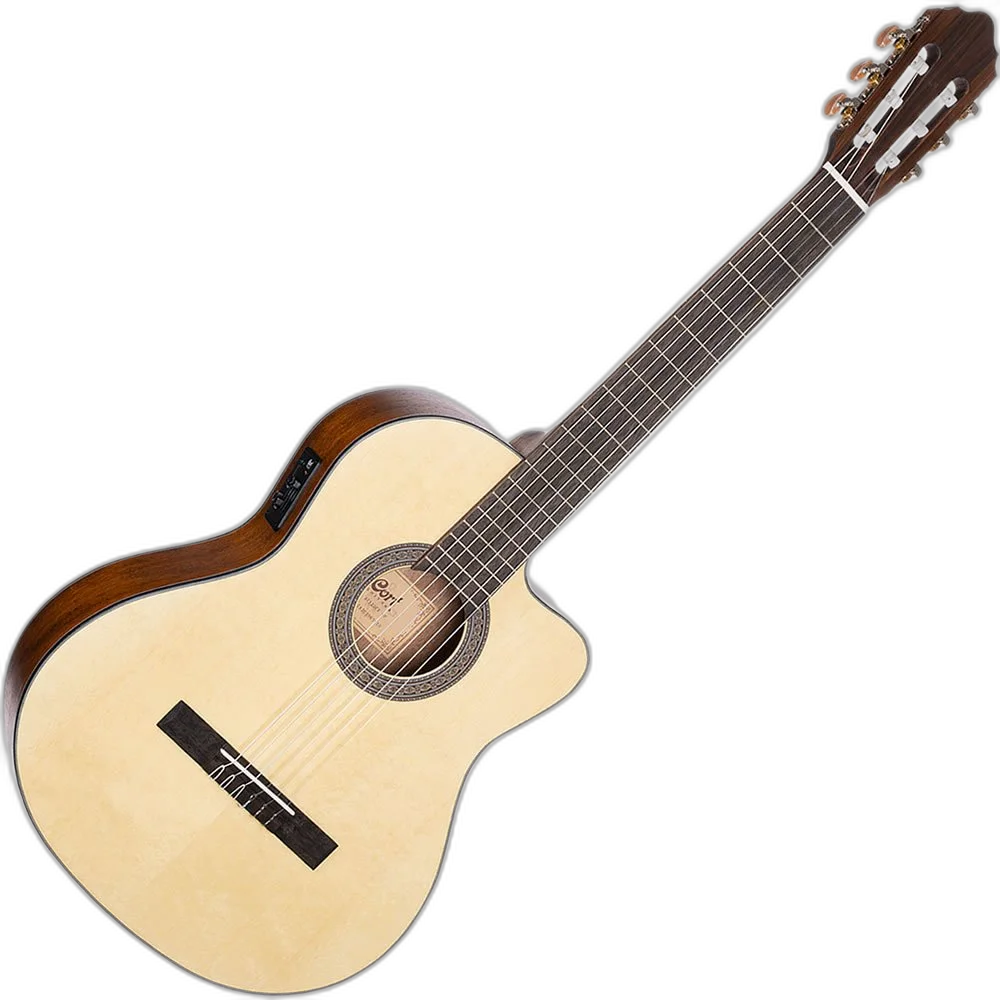 Violão Elétrico Cort Ac 120ce Op Nylon Classico Cutway
