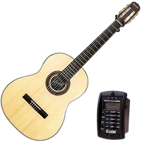 Violão Rozini Rx210atf Nt Eletroacústico Tampo Maciço Nylon