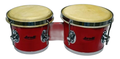 Kit Bongô 7x8 Tb011 Preto + Pedestal Hpb01 Torelli Envio 24h