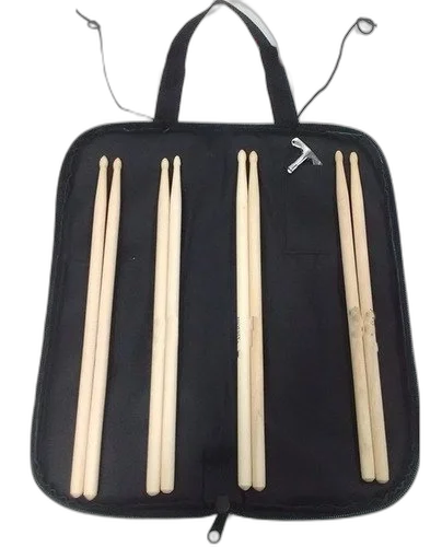 Capa Para Baquetas De Bateria + 4 Pares De Baquetas 7a Ou 5a
