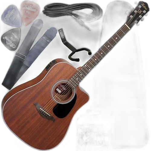 Kit Violão Eletroacústico Folk Hofma Hmf250 Satin Envio 24h