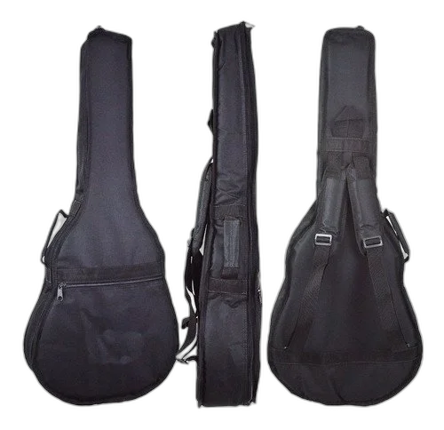 Capa Violão Folk Acolchoada C/ Multi Acessórios Cordas Nylon