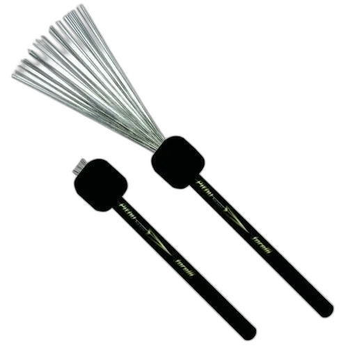 Kit 2 Vassourinhas De Aço Para Cajon Pithy Retrátil Torelli
