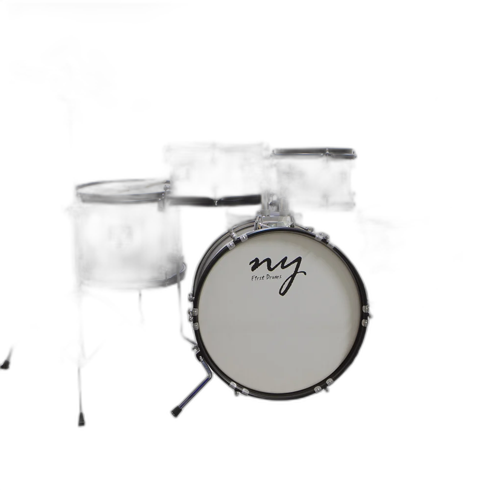 Bateria Acústica Infantil Junior 2t Prata Com Banco New York