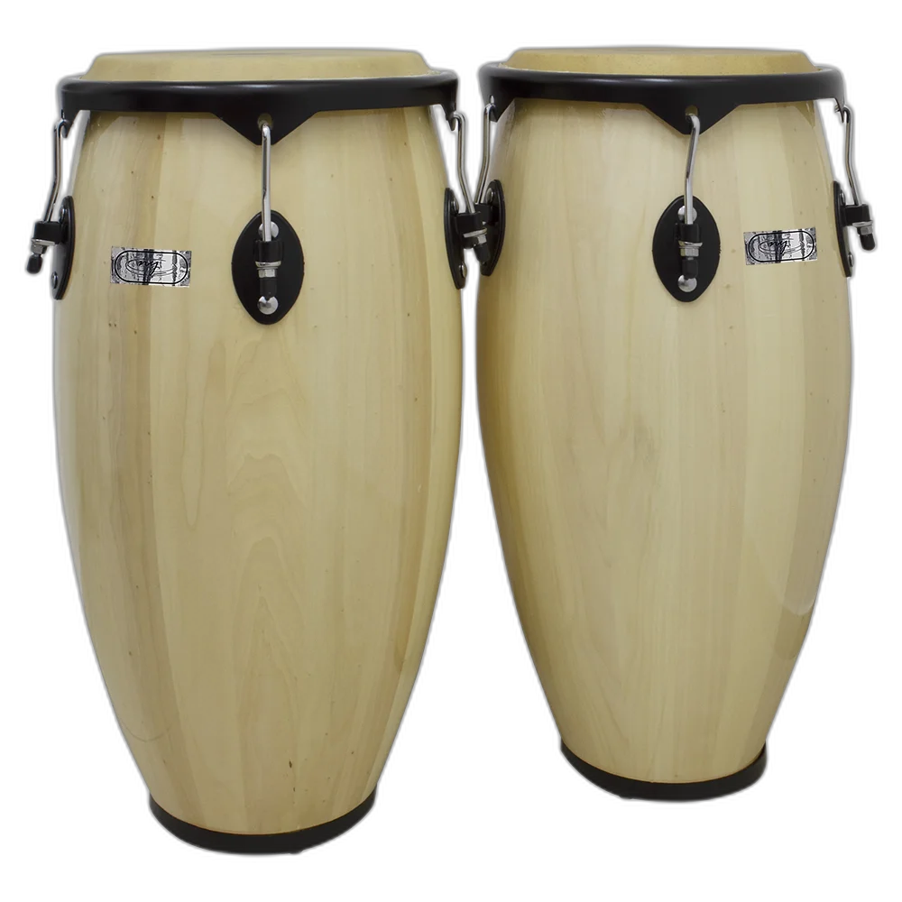 Par De Congas 11 E 12 Natural Com Suporte New York