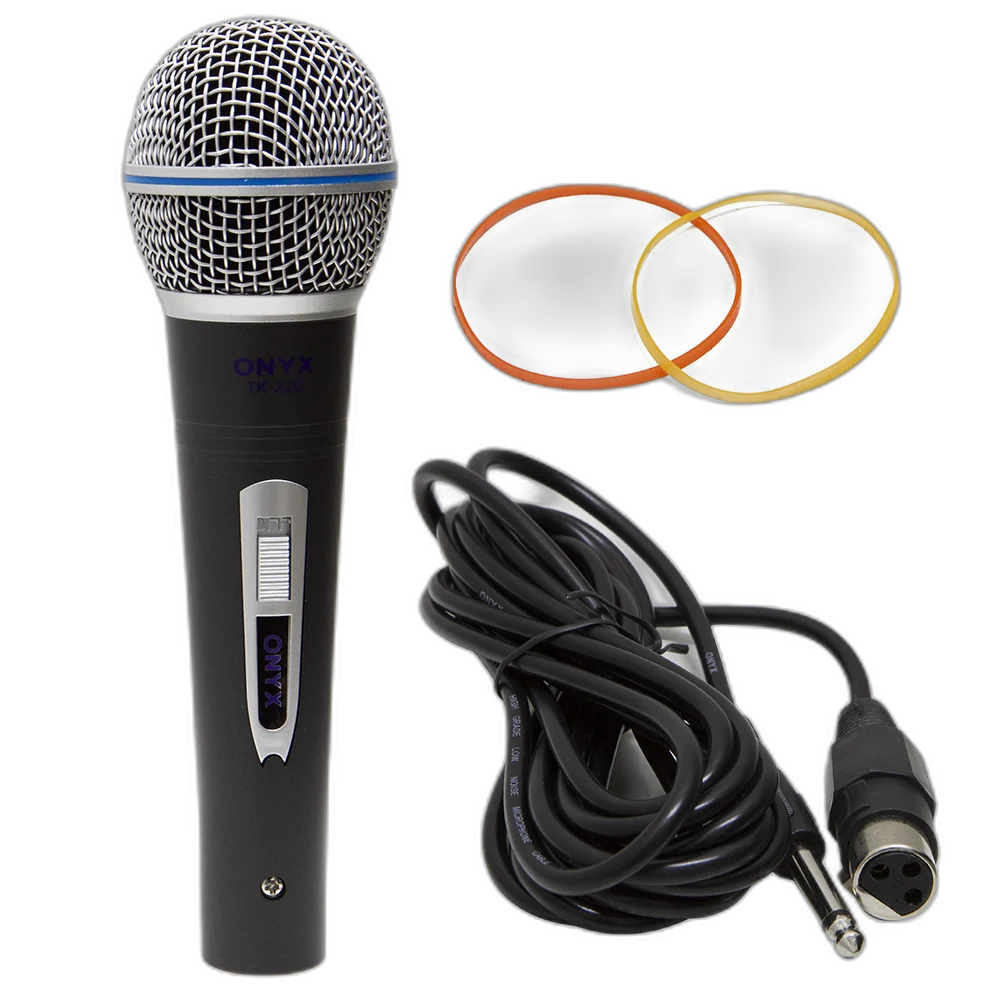 Microfone Dinâmico Com Fio Tk 22c Onyx