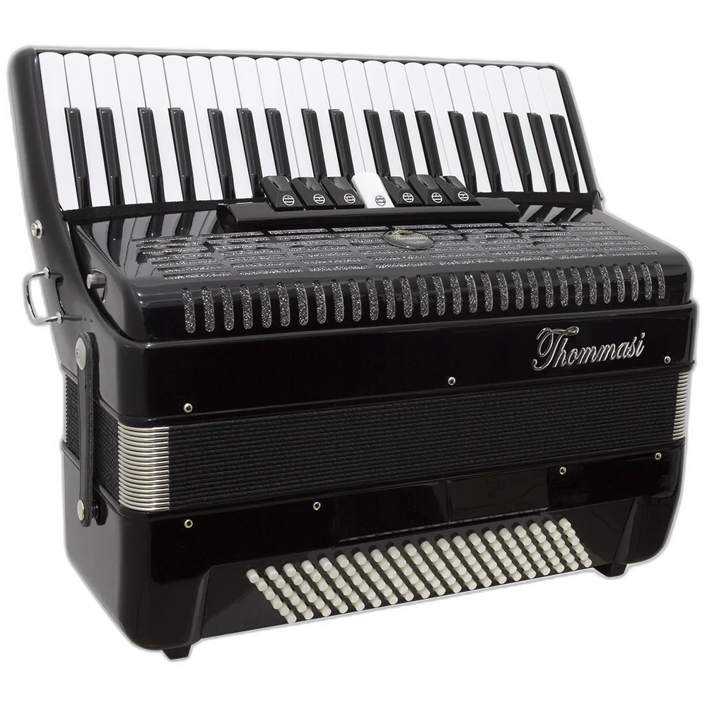 Acordeon 120 Baixos 41 Teclas Ta 12009 Preto Thommasi