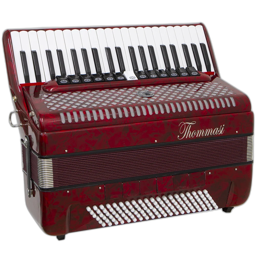 Acordeon 120 Baixos Ta 12020 Vermelho Thommasi
