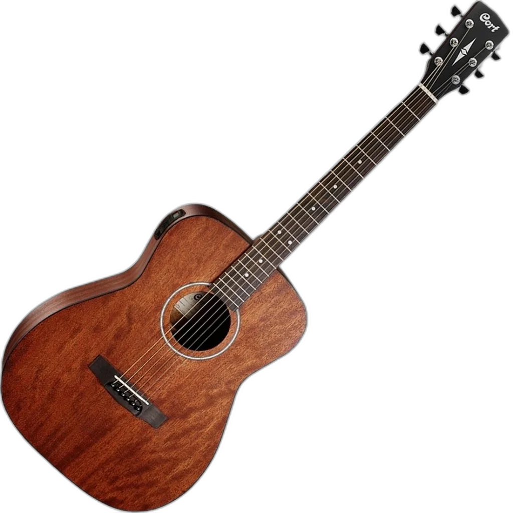 Kit Violão Cort AF510MEDX OP Folk Afinador Mahogany Vx01