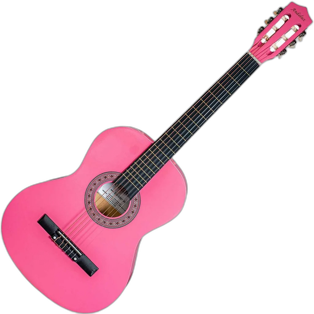 Kit Violão Clássico Acústico Nylon Cg-3801 Rosa Andaluz Vx06